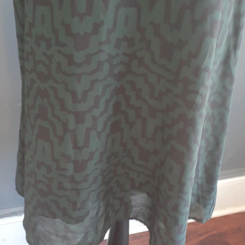 BB DAKOTA green Babydoll Dress Sz M - Picture 3 of 14